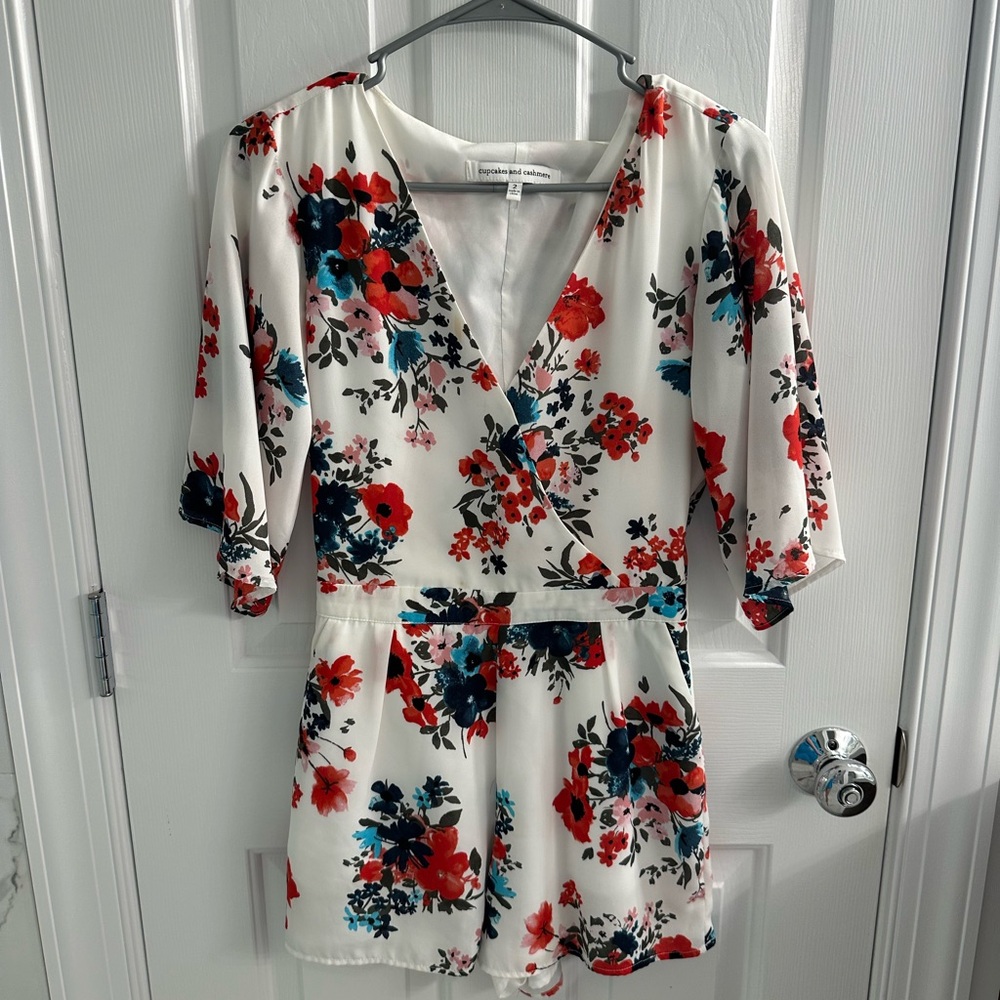 Adorable cupcake and cashmere romper